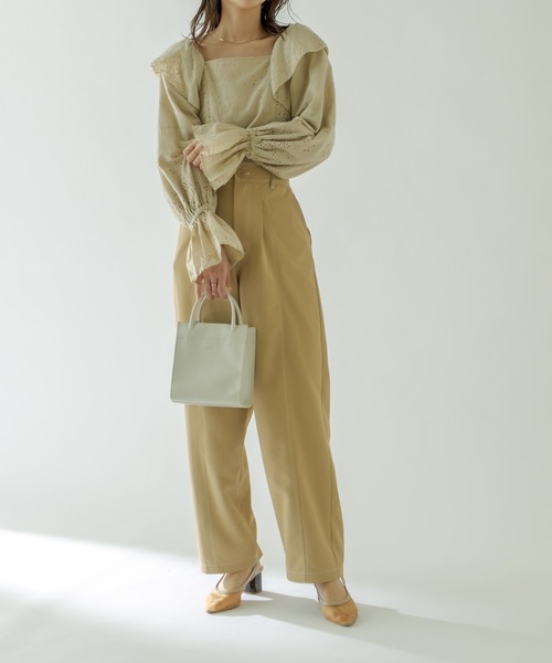 ROROL(ロロル)の「ROROL スクエアミニショルダー(ショルダーバッグ・レディース・ブラック/オフホワイト/キャメル・ONE SIZE)」の6枚目の写真