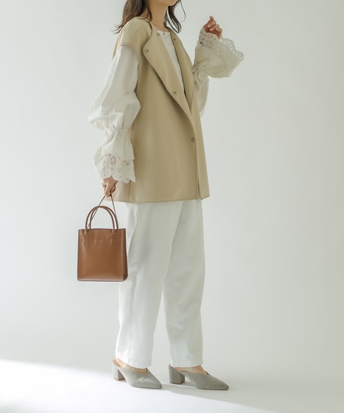 ROROL(ロロル)の「ROROL スクエアミニショルダー(ショルダーバッグ・レディース・ブラック/オフホワイト/キャメル・ONE SIZE)」の7枚目の写真