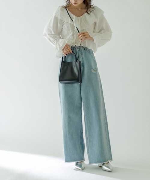 ROROL(ロロル)の「ROROL スクエアミニショルダー(ショルダーバッグ・レディース・ブラック/オフホワイト/キャメル・ONE SIZE)」の11枚目の写真