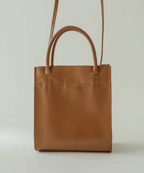 ROROL(ロロル)の「ROROL スクエアミニショルダー(ショルダーバッグ・レディース・ブラック/オフホワイト/キャメル・ONE SIZE)」の17枚目の写真