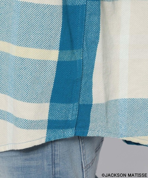 JACKSON MATISSE(ジャクソンマティス)の「【JACKSON MATISSE(ジャクソンマティス)×BAYFLOW】CPOチェックシャツ(シャツ/ブラウス・メンズ・ブルー/ピンク/パープル・MEDIUM/LARGE)」の10枚目の写真