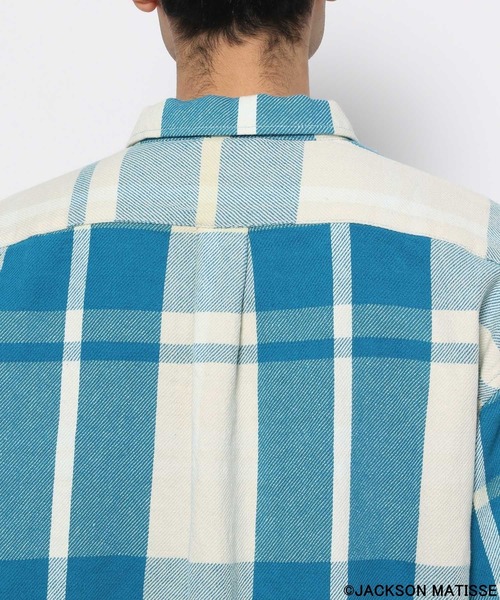 JACKSON MATISSE(ジャクソンマティス)の「【JACKSON MATISSE(ジャクソンマティス)×BAYFLOW】CPOチェックシャツ(シャツ/ブラウス・メンズ・ブルー/ピンク/パープル・MEDIUM/LARGE)」の11枚目の写真
