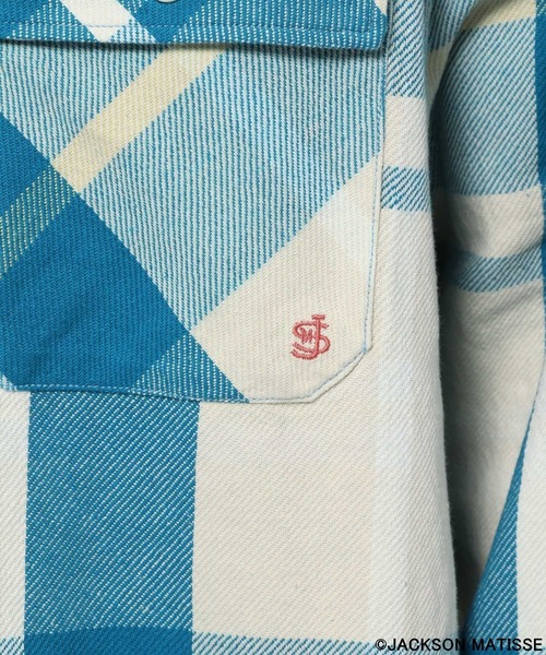 JACKSON MATISSE(ジャクソンマティス)の「【JACKSON MATISSE(ジャクソンマティス)×BAYFLOW】CPOチェックシャツ(シャツ/ブラウス・メンズ・ブルー/ピンク/パープル・MEDIUM/LARGE)」の12枚目の写真