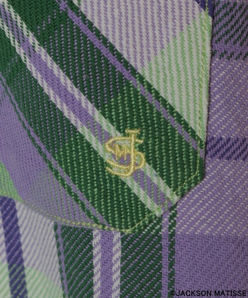 JACKSON MATISSE(ジャクソンマティス)の「【JACKSON MATISSE(ジャクソンマティス)×BAYFLOW】CPOチェックシャツ(シャツ/ブラウス・メンズ・ブルー/ピンク/パープル・MEDIUM/LARGE)」の16枚目の写真