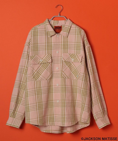 JACKSON MATISSE(ジャクソンマティス)の「【JACKSON MATISSE(ジャクソンマティス)×BAYFLOW】CPOチェックシャツ(シャツ/ブラウス・メンズ・ブルー/ピンク/パープル・MEDIUM/LARGE)」の20枚目の写真