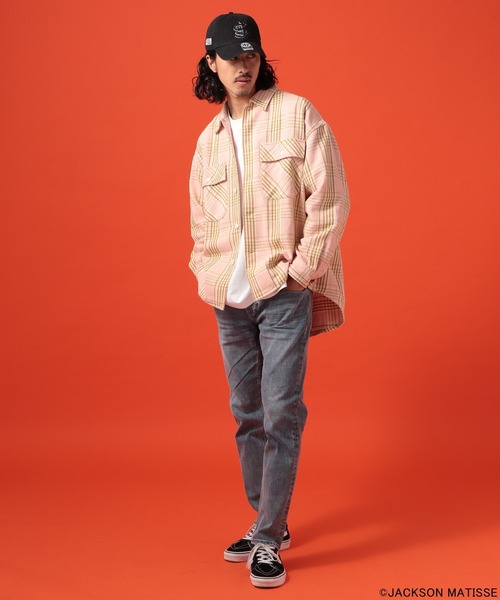 JACKSON MATISSE(ジャクソンマティス)の「【JACKSON MATISSE(ジャクソンマティス)×BAYFLOW】CPOチェックシャツ(シャツ/ブラウス・メンズ・ブルー/ピンク/パープル・MEDIUM/LARGE)」の18枚目の写真