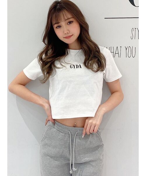 GYDA(ジェイダ)の「TAPE IT GYDA Tシャツ(Tシャツ/カットソー・レディース・チャコールグレー/オフホワイト/ミント・FREE)」の17枚目の写真