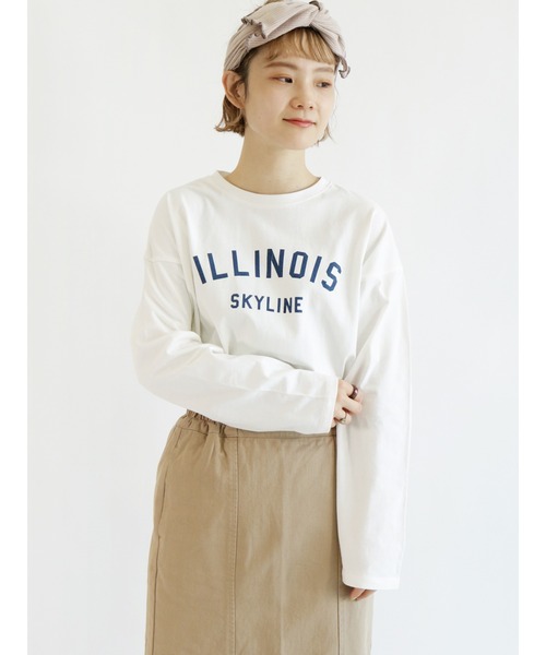 ehka sopo（エヘカソポ）の「ロゴデザインアソートロンT（Tシャツ/カットソー・レディース・ブラック/ネイビー/レッド/グリーン・ﾌﾘ-）」の3枚目の写真