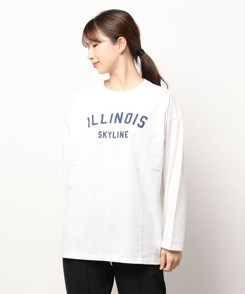 ehka sopo（エヘカソポ）の「ロゴデザインアソートロンT（Tシャツ/カットソー・レディース・ブラック/ネイビー/レッド/グリーン・ﾌﾘ-）」の9枚目の写真