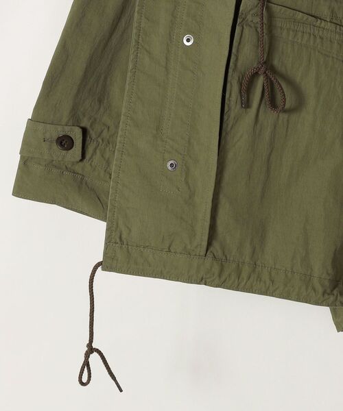 ARMY TWILL（アーミーツイル）の「ARMY TWILL SANFORIZED: WEATHER HOODED CT フーデッド コート（ミリタリージャケット・レディース・ブラック/ライトカーキ・ONE SIZE）」の7枚目の写真