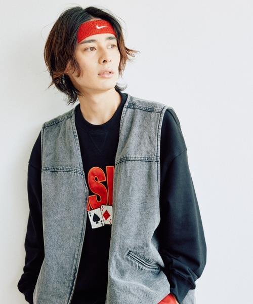 NIKE(ナイキ)の「【NIKE / ナイキ】ワンポイントヘアバンド / 洗顔やメイクスポーツにも整える時間に/しっかりフィット(ヘアバンド・メンズ・ホワイト/ブラック/ピンク/ワイン/レッド/オレンジ/トリコロール/ロイヤルブルー/フューシャピンク/ライトグリーン/グレー/レッド系その他/パープル系その他・ONESIZE)」の20枚目の写真