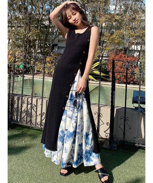 RESEXXY（リゼクシー）の「べっ甲ヒールサンダル（サンダル・レディース・ブラック/オフホワイト・SMALL/MEDIUM/LARGE）」の8枚目の写真