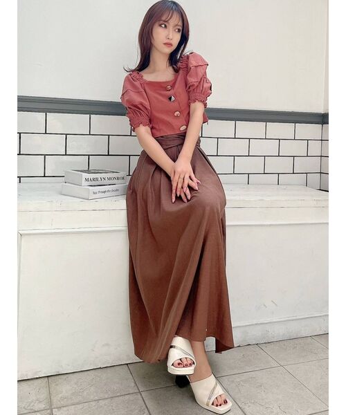 RESEXXY（リゼクシー）の「べっ甲ヒールサンダル（サンダル・レディース・ブラック/オフホワイト・SMALL/MEDIUM/LARGE）」の9枚目の写真