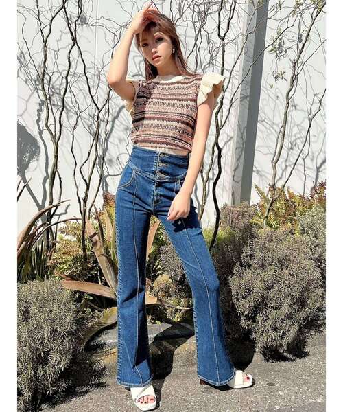 RESEXXY（リゼクシー）の「べっ甲ヒールサンダル（サンダル・レディース・ブラック/オフホワイト・SMALL/MEDIUM/LARGE）」の10枚目の写真