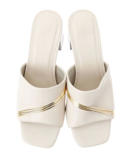 RESEXXY（リゼクシー）の「べっ甲ヒールサンダル（サンダル・レディース・ブラック/オフホワイト・SMALL/MEDIUM/LARGE）」の13枚目の写真