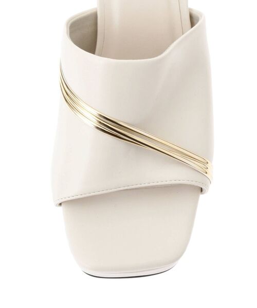 RESEXXY（リゼクシー）の「べっ甲ヒールサンダル（サンダル・レディース・ブラック/オフホワイト・SMALL/MEDIUM/LARGE）」の15枚目の写真