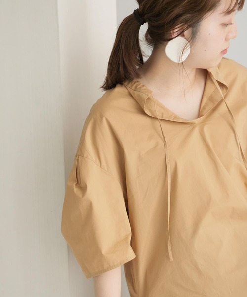 LAATO（ラート）の「2WAY BALLOON BLOUSE（シャツ/ブラウス・レディース・ベージュ/ブラック・FREE）」の7枚目の写真