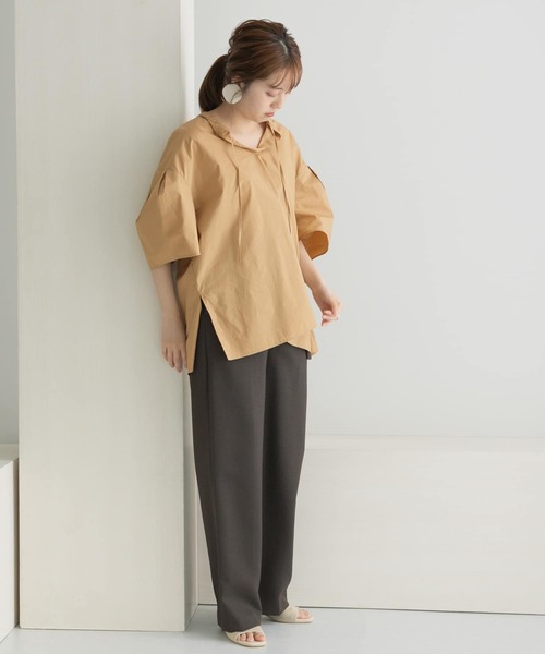 LAATO（ラート）の「2WAY BALLOON BLOUSE（シャツ/ブラウス・レディース・ベージュ/ブラック・FREE）」の10枚目の写真