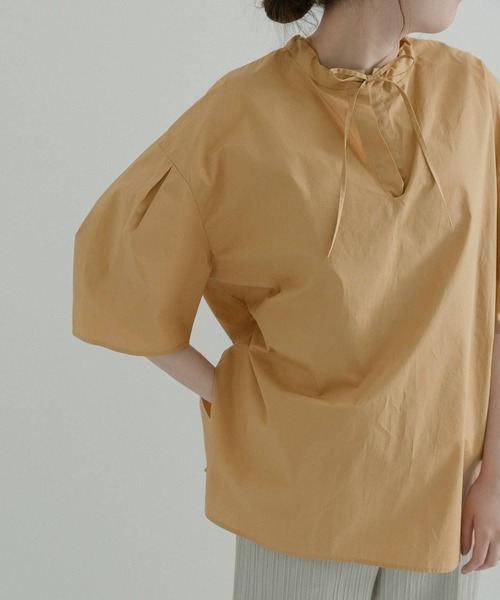 LAATO（ラート）の「2WAY BALLOON BLOUSE（シャツ/ブラウス・レディース・ベージュ/ブラック・FREE）」の12枚目の写真