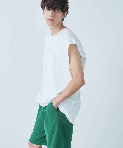 Lui's（ルイス）の「SHINE ノースリーブカットソー（Tシャツ/カットソー・メンズ・ホワイト/ライトグレー/ブラック・FREE）」の4枚目の写真