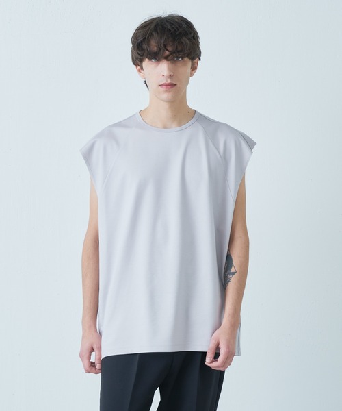 Lui's（ルイス）の「SHINE ノースリーブカットソー（Tシャツ/カットソー・メンズ・ホワイト/ライトグレー/ブラック・FREE）」の12枚目の写真