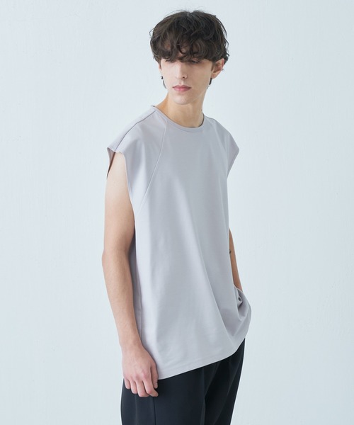 Lui's（ルイス）の「SHINE ノースリーブカットソー（Tシャツ/カットソー・メンズ・ホワイト/ライトグレー/ブラック・FREE）」の11枚目の写真