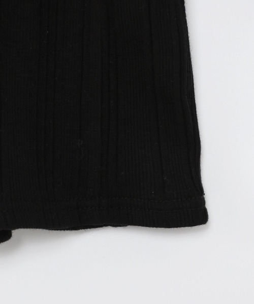 GLOBAL WORK（グローバルワーク）の「キッズ/ヘビロッTEE配色フリル/270461（シャツ/ブラウス・キッズ・ホワイト/ブラック/ライトイエロー・120cm/100cm/110cm/130cm/140cm/160cm/150cm）」の8枚目の写真