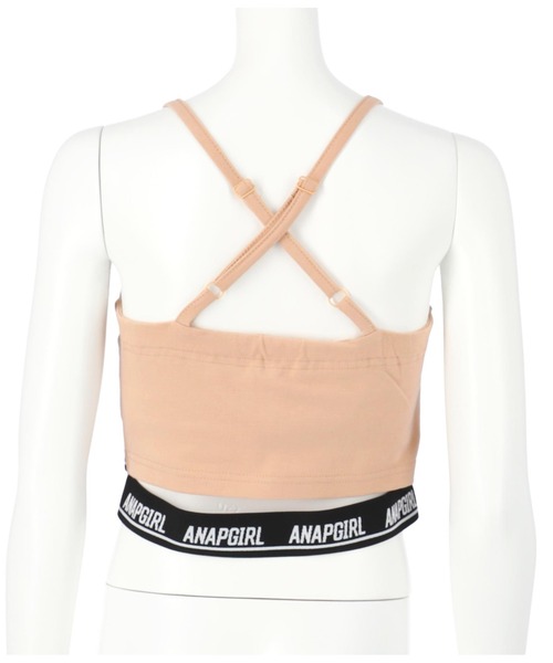 ANAP GｉRL（アナップガール）の「クロスブラトップ（キャミソール・キッズ・ベージュ/ブラック/ホワイト・XS/M/S）」の17枚目の写真