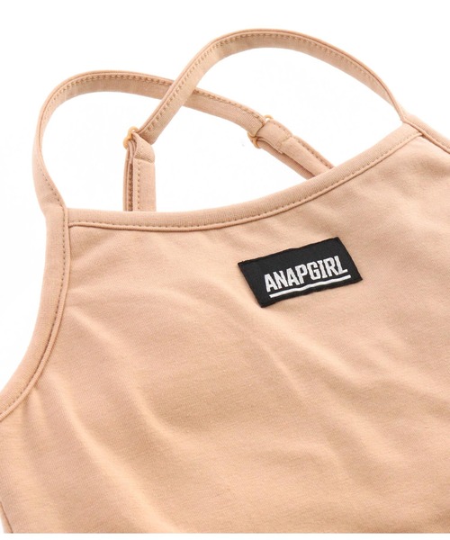 ANAP GｉRL（アナップガール）の「クロスブラトップ（キャミソール・キッズ・ベージュ/ブラック/ホワイト・XS/M/S）」の10枚目の写真