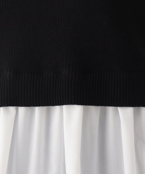 OPAQUE.CLIP（オペークドットクリップ）の「◆【C】ニットベストドッキングプルオーバー（ニット/セーター・レディース・ホワイト系/ブラック/ブルー・34/36/38/40）」の16枚目の写真