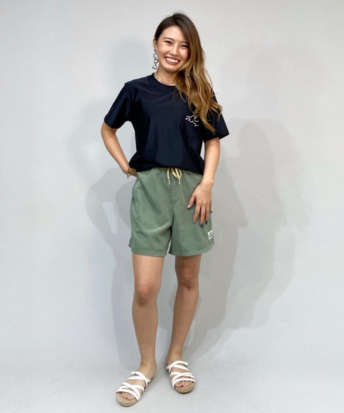 ROXY（ロキシー）の「ROXY/ロキシー 水陸両用  無地/ペイズリー柄/ワンポイントロゴトランクス/ショートパンツ/水着   RBS221046（水着・レディース・ベージュ/カーキ/ブラック・L/M/S）」の18枚目の写真