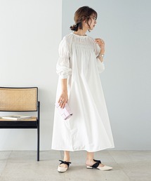 rectangle | シャーリングロングワンピース(ワンピース)