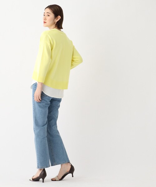 OPAQUE.CLIP（オペークドットクリップ）の「◆【3way】レイヤードVネックニット（その他トップス・レディース・オフホワイト/ブルー/ブラック/レモンイエロー・38/36/42/40）」の22枚目の写真