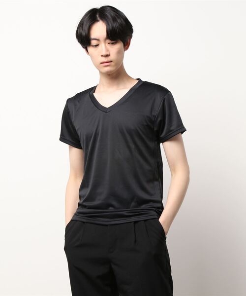 MAJESTIC(マジェスティック)の「【Majestic/マジェスティック】ドライメッシュVネックTシャツ 2枚組(Tシャツ/カットソー・メンズ・ホワイト/ブラック・X-LARGE/SMALL/MEDIUM/LARGE)」の3枚目の写真