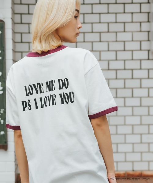 The Beatles love me do Tシャツ M 水色 Now and Then / Love Me Do Blue T-Shirt - The Beatles