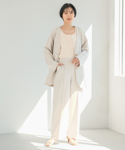 LEPSIM（レプシィム）の「2WAYリブタンク　262575（タンクトップ・レディース・ブラック/ブラウン/アイボリー・MEDIUM/LARGE）」の8枚目の写真