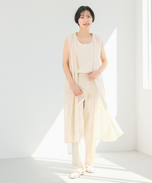 LEPSIM（レプシィム）の「2WAYリブタンク　262575（タンクトップ・レディース・ブラック/ブラウン/アイボリー・MEDIUM/LARGE）」の9枚目の写真