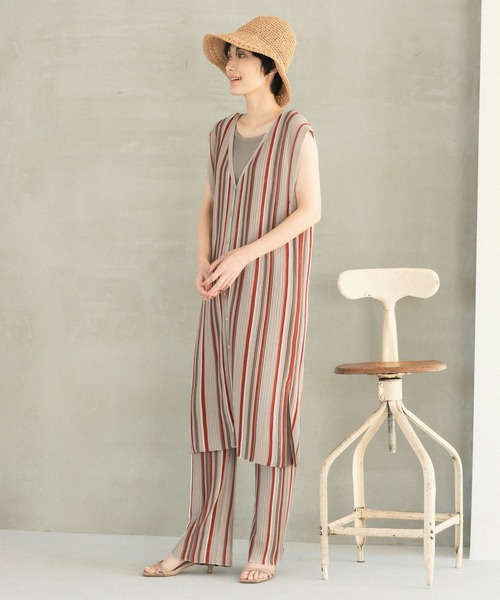 LEPSIM（レプシィム）の「2WAYリブタンク　262575（タンクトップ・レディース・ブラック/ブラウン/アイボリー・MEDIUM/LARGE）」の15枚目の写真