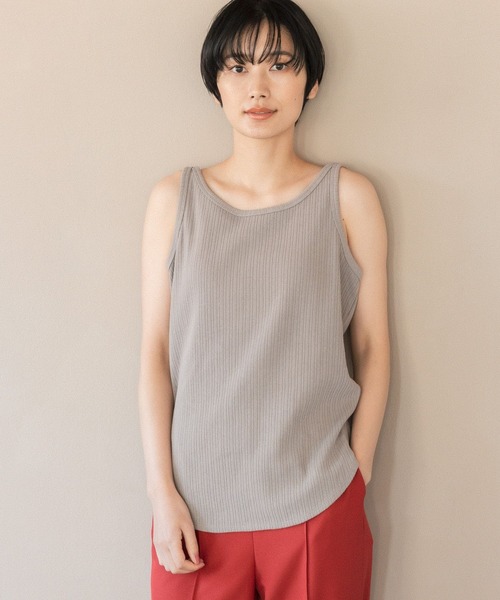 LEPSIM（レプシィム）の「2WAYリブタンク　262575（タンクトップ・レディース・ブラック/ブラウン/アイボリー・MEDIUM/LARGE）」の17枚目の写真