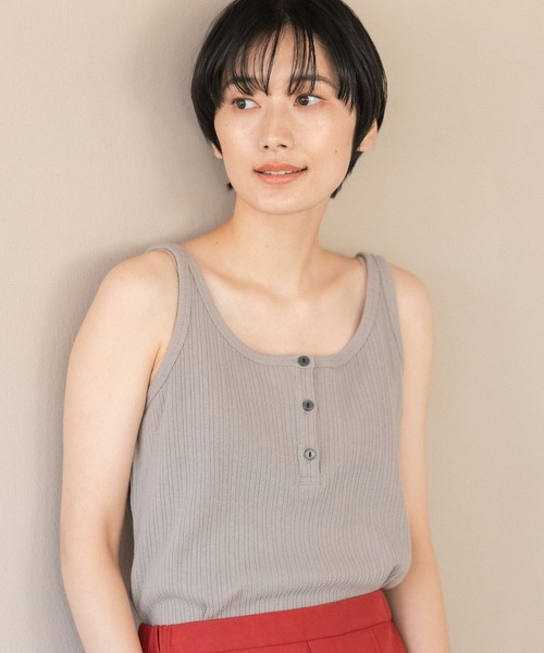 LEPSIM（レプシィム）の「2WAYリブタンク　262575（タンクトップ・レディース・ブラック/ブラウン/アイボリー・MEDIUM/LARGE）」の18枚目の写真