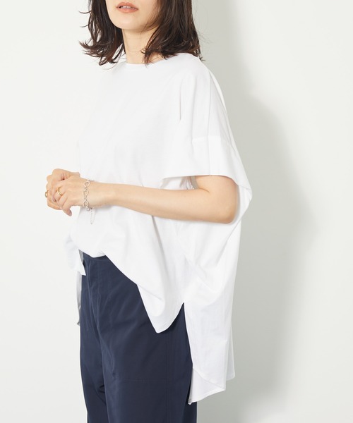 AMERICAN HOLIC(アメリカンホリック)の「ボックスタックカットプルオーバー(Tシャツ/カットソー・レディース・ブラック/オフホワイト/サックスブルー/ミント/その他7・M/L)」の1枚目の写真