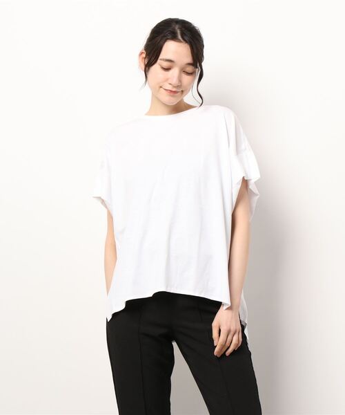 AMERICAN HOLIC(アメリカンホリック)の「ボックスタックカットプルオーバー(Tシャツ/カットソー・レディース・ブラック/オフホワイト/サックスブルー/ミント/その他7・M/L)」の6枚目の写真