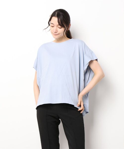 AMERICAN HOLIC(アメリカンホリック)の「ボックスタックカットプルオーバー(Tシャツ/カットソー・レディース・ブラック/オフホワイト/サックスブルー/ミント/その他7・M/L)」の8枚目の写真