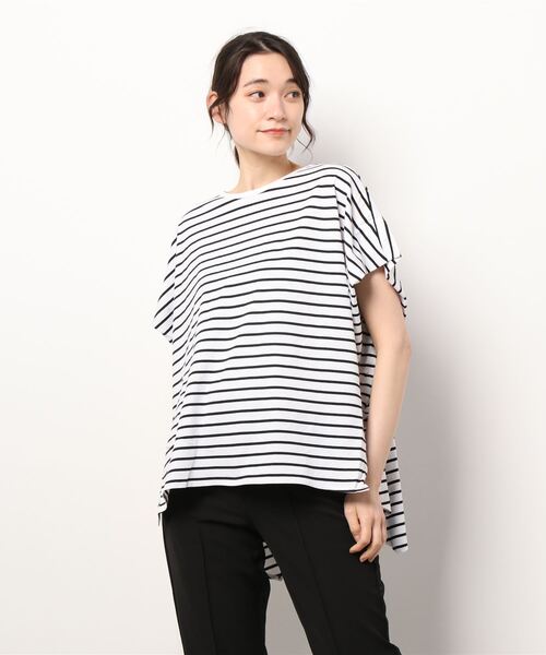 AMERICAN HOLIC(アメリカンホリック)の「ボックスタックカットプルオーバー(Tシャツ/カットソー・レディース・ブラック/オフホワイト/サックスブルー/ミント/その他7・M/L)」の9枚目の写真