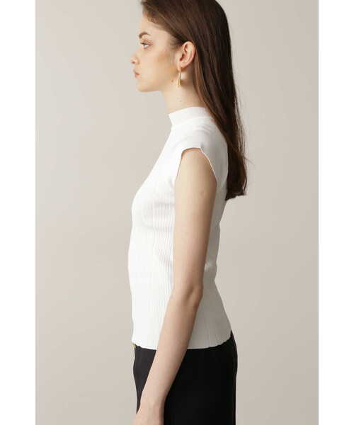 PINKY&DIANNE（ピンキーアンドダイアン）の「◆モックネックリブニットトップス（Tシャツ/カットソー・レディース・ホワイト/グリーン・38）」の22枚目の写真