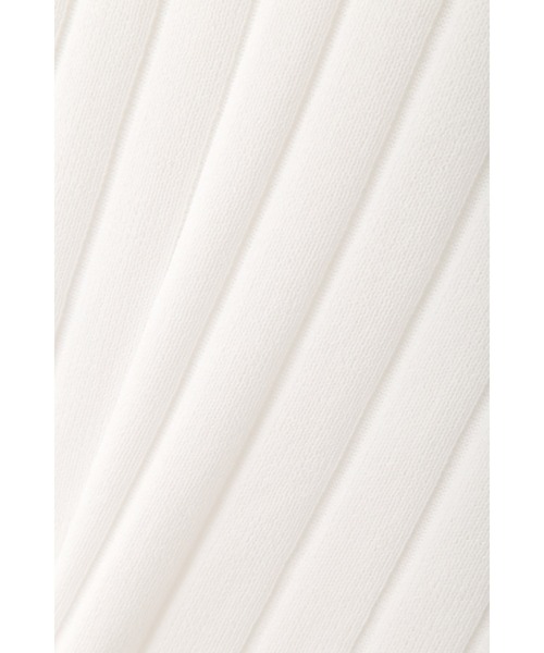 PINKY&DIANNE（ピンキーアンドダイアン）の「◆モックネックリブニットトップス（Tシャツ/カットソー・レディース・ホワイト/グリーン・38）」の8枚目の写真