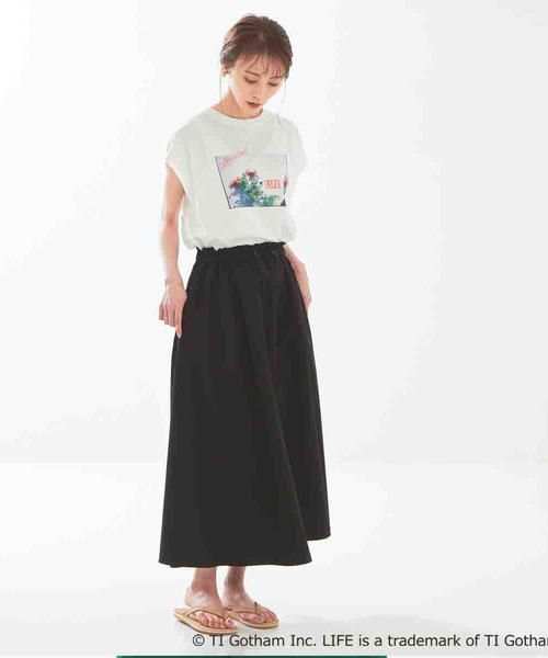 abahouse mavie（アバハウスマヴィ）の「ナイロンストレッチロングスカート（スカート・レディース・ブラウン系その他/グリーン/ブラック・フリー）」の10枚目の写真