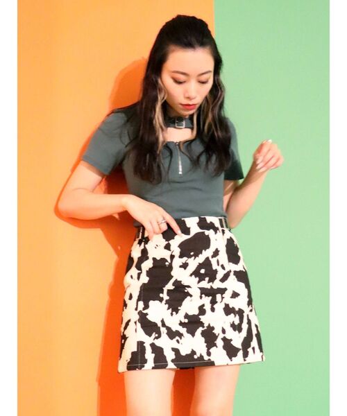 EVRIS（エヴリス）の「バックルデザイントップス（Tシャツ/カットソー・レディース・ホワイト/ブラック/グリーン・FREE）」の18枚目の写真