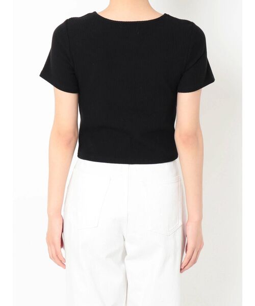 EVRIS（エヴリス）の「バックルデザイントップス（Tシャツ/カットソー・レディース・ホワイト/ブラック/グリーン・FREE）」の13枚目の写真