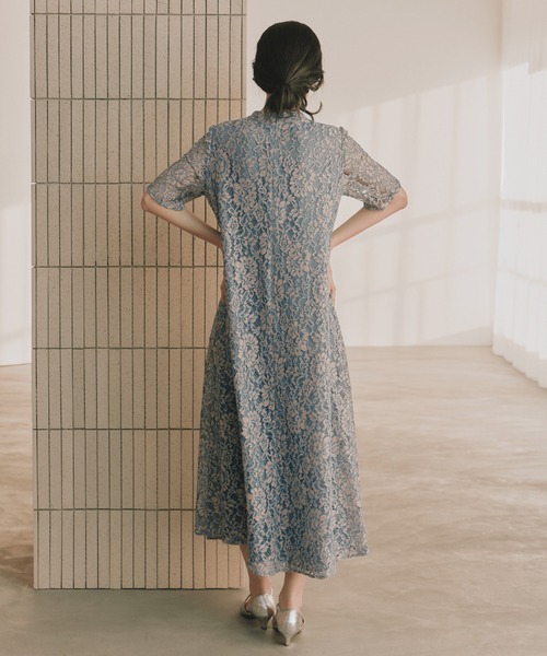 kaene（カエン）の「パイピングレースAラインドレス【結婚式 二次会